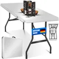 Produktbild: KESSER® Buffettisch Tisch klappbar Kunststoff 183x76 cm Campingtisch Partytisch Klapptisch Gartentisch für Garten, Terrasse und Balkon zusammenklappbar 8 Personen inkl. Tragegriff und Cover