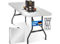 Produktbild: KESSER® Buffettisch Tisch klappbar Kunststoff 183x76 cm Campingtisch Partytisch Klapptisch Gartentisch für Garten, Terrasse und Balkon zusammenklappbar 8 Personen inkl. Tragegriff und Cover