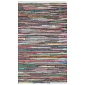 Produktbild: Homescapes Flickenteppich, Mehrfarbig, Textil, Gestreift, Rechteckig, 70x120 cm, Teppiche & Böden, Teppiche