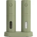 Produktbild: Lars-NysØm Gewürzmühle Spaending Sage Green mit Licht, 19,1 cm, elektrisch, Kunststoff, Keramikmahlwerk, Set, 2-teilig, 2 Stück