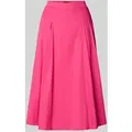Produktbild: s.Oliver BLACK LABEL Ausgestellter Midi-Rock aus Popeline in Pink, Größe 38