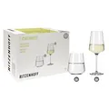 Produktbild: RITZENHOFF 6111001 Weißwein- und Wasserglas Set 500 ml – Serie Lichtweiss Julie Nr. 1 – 12 Stück – Made in Germany