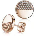 Produktbild: Rosegold Ohrstecker rund - Damen aus Sterling-Silber vergoldet mit Zirkonia SO-452-Rose
