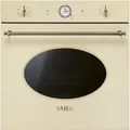 Produktbild: Smeg SFP68C1TPO Elektro-Heizofen, 60 cm, Kolonialästhetik, 65 Liter, pyrolytisch, Soft Close, Farbe Creme, Energieklasse A
