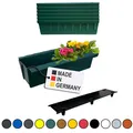 Produktbild: Paletten Blumenkasten 6x Dunkelgrün Einsatz zum An- & Einhängen Pflanzkasten