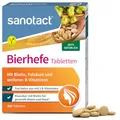 Produktbild: sanotact Bierhefe Tabletten (400 Tabletten) • 100% natürliche Bierhefe vegan • Mit Biotin für schöne Haare & gesunde Haut • 6 B-Vitaminen • Auch für Hunde geeignet • Hefetabletten