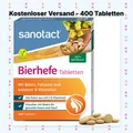 Produktbild: sanotact Bierhefe Tabletten 400 Tabletten 100% natürliche Bierhefe 6 B-Vitaminen