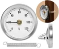 Produktbild: Clip-auf Rohr Heißwasserthermometer Bimetall Temperaturanzeige und Feder