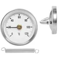 Produktbild: Bimetall Zeigerthermometer Anlegethermometer Rohrthermometer 120°C Thermometer
