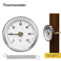 Produktbild: Bimetall Zeigerthermometer Anlegethermometer Rohrthermometer 120°C Thermometer