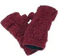 Produktbild: Guru-Shop Strickhandschuhe Gehäkelte Handstulpen Blümchen, Armstulpen aus..