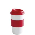Produktbild: KAHLA fillit Becher 0,40 l cherry red To Go Becher aus Porzellan
