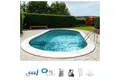 Produktbild: my POOL BWT Ovalpool PREMIUM mit grauer Innenfolie (Komplett-Set, 7-tlg), Höhe 120 cm, in verschiedenen Größen