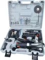 Produktbild: Brüder Mannesmann Werkzeugmaschinen-Set 4-teilig - Schlagbohrer, Schwingschleifer, Winkelschleifer, Stichsäge 12555