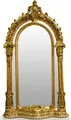 Produktbild: Pompöös by Casa Padrino Barock Standspiegel Gold 134 x H. 257 cm - Handgeschnitzt - Harald Glööckler Spiegel