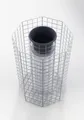 Produktbild: Blumensäule achteckig, Höhe 82 cm, MW 5 x 5 cm, feuerverzinkt inkl. Topf