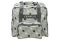 Produktbild: SEMPLIX Overlocktasche/Coverlocktasche Polka Dots, Groß, Stabil, für Transport/Aufbewahrung Aller gängiger Maschinen, Stein/Grau 44x38x33 cm