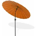 Produktbild: Dema - Sonnenschirm Gartenschirm Sonnenschutz Schirm Kurbelschirm Tokio 2,5m terracotta