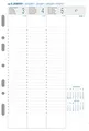 Produktbild: Exacompta Exatime Refill 21-28272E - Die Woche auf 2 Seiten mit einem vertikalen Raster - September 2023 bis Dezember 2024-14,2 x 21 cm