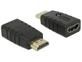Produktbild: DeLock Adapter HDMI-A Stecker > HDMI-A Buchse EDID Emulator, Schwarz