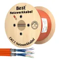 Produktbild: 250m Duplex CAT 7 Verlegekabel Netzwerkkabel Kupfer LAN 1000Mhz  Cat 7 Kabel