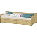 Produktbild: Erst-Holz Sofabett zweiter Schlafplatz mit Matratze Bettgestell 90x200 Einzelbett Bettkasten 60.34-09M