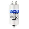 Produktbild: BOJACK CBB60 Motorkondensator 10uF 450V Anlaufkondensator 35x68MM Kondensator 10 µF 450 Volt M8-Stecker, geeignet für Elektromotoren und Schwimmbadpumpen, 50/60Hz