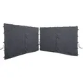 Produktbild: Quick-star - 2 Seitenteile Mit Rv 300x195cm Anthrazit Für Rank Pavillon 3x3m Seitenwand Ral 7012