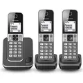 Produktbild: Panasonic KX-TGD313NLG Vaste Telefoons 3 Stuks Zwart/Zilver - Grau