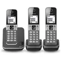 Produktbild: Panasonic KX-TGD313 - Telefon (DECT-Telefon, kabelloses Mobilteil, Lautsprecher, 50 Eingänge, Anrufer-Identifikation, grau)