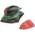Produktbild: Bosch Schwingschleifer PSM 100 A, 100 W, 102 x 93mm, mit 3x Schleifpapier und Koffer