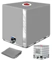 Produktbild: IBC Tank Abdeckung 1000L, IBC Container Zubehör, Wassertank Abdeckplane mit T...