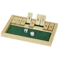 Produktbild: Shut the box Würfelspiel aus Holz Reisespiel traditionell Würfelspiel goki WG175