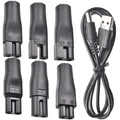 Produktbild: 7 Stück USB Ladeadapter Set 5V 5,5x2,1mm für Elektro Ras