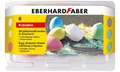 Produktbild: 6x EBERHARD FABER Straßenmalkreide in Eierform  weiß gelb rot lila blau grün