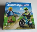 Produktbild: Playmobil Action - Set 9129  - Bergsportler Wanderer Mountain-Biker - NEU OVP