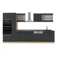 Produktbild: Vicco Küchenzeile R-Line, Anthrazit Landhaus/Goldkraft Eiche, 350 cm ohne Arbeitsplatte, zur individuellen Erweiterung und flexiblen Anordnung geeignet