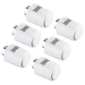Produktbild: revolt Thermostatventil: 6er-Set Programmierbares Universal-Heizkörper-Thermostat, Display (Heizkörperthermostat automatisch, Heizkörper Thermostat Adapter, programmierbar)