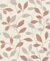 Produktbild: Rasch Tapete Vlies Das Beste 639858 rot-braun Creme Glanz Blätter Floral