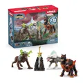Produktbild: SCHLEICH ELDRADOR Creatures | Starter Set 72179 mit Höllenhund, Schneewolf, Felsbestie und Superwaffe | ELDRADOR Monster Spielfiguren | Spielzeug ab 7 Jahren | 5 Teile | exklusiv bei Amazon