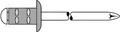 Produktbild: Blindniet PolyGrip® Nietschaft dxl 4,0x10,0mm Alu/Stahl 100 St.GESIPA
