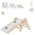 Produktbild: MAMOI ® Kletterdreieck Mini | Klettergerüst Kinder | Kletterdreieck mit Rutsche | Holz Klettergerüst | Medizinprodukt | Klettern Kinder indoor