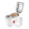 Produktbild: TZS First Austria - Brotbackautomat mit 12 Automatikprogrammen 850W - Vollautomatische Brotbackmaschine 700-1250g Füllmenge - Bread Maker mit Sichtfenster, Timer, Zubehör & Warmhaltefunktion - Weiß