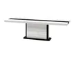 Produktbild: designimpex Esstisch Design Tisch HE-555 Weiß - Schwarz Hochglanz ausziehbar 160 bis 260 cm