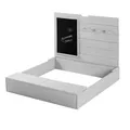 Produktbild: roba Sandkasten mit Deckel, aufklappbar mit Tafel & 3 Haken, Massivholz B-Ware