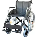 Produktbild: FabaCare Rollstuhl Lexis mit Trommelbremse, Standardrollstuhl faltbar, Steckachse, Transportrollstuhl bis 130 kg, Sitzbreite 45 cm