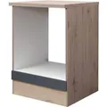 Produktbild: Flex-Well Exclusiv Küchen-Herdumbauschrank Morena 60cm Basaltgrau-San Remo Eiche