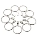 Produktbild: 20 Stück Gardinenringe mit Clips 38mm Metall Vorhangring Hängende Ringe für V...