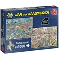 Produktbild: Jumbo Spiele Puzzle Jan van Haasteren - Das Renovierungsprojekt & Der Baumarkt (2x1000..., 1000 Puzzleteile