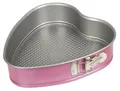 Produktbild: Zenker creative studio Herzspringform, rosa Kuchenform mit Flachboden, antihaft